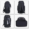 90L+10L  Multifunctional Outdoor Large Capacity Waterproof Nylon Hiking Bag(Orange)