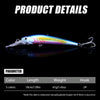 HENGJIA 18cm 41g Sinking Floating Minnow Fishing Lure Long Tongue Lure Bait(3)