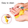 10 PCS Stretching Finger Ejection Turkey Sticky Tricky Toy(Yellow)