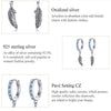 S925 Sterling Silver Feather Earrings