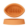 Silicone Licking Bowl (Orange) for Cats & Dogs - Slow Feeder with Suction