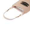 Litchi Texture Card Holder Mobile Phone Bag with Short Strap(White)