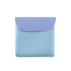 D9900 Simple Lipstick Bag PU Leather Sanitary Storage Bags(Blue)