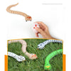 Tricky Funny Toy Infrared Remote Control Scary Creepy Snake, Size: 38*3.5cm(Orange)