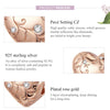 S925 Sterling Silver Heart-shaped Retro Pattern Rose Gold Plated Beads DIY Bracelet Accessory