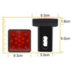 Automotive LED Trailer Lights Universal Rear Brake Lights, Color: Red Shell 15 Lights