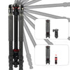 TRIOPO 888 Adjustable Portable Carbon Fiber Tripod with Q-2 Ball Head for SLR Camera, Pipe diameter: 28cm