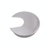 2 PCS Desk Computer Desktop Zinc Alloy Round Threading Box Hole Cover, Hole Diameter: 35mm (Brushed Steel)