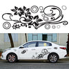 2 PCS/Set D-75 Flower Vine Pattern Car Modified Decorative Sticker(Light Grey)