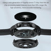 E400 1.39 inch HD Round Screen Leather Strap Smart Watch Supports ECG Monitoring/Non-invasive Blood Sugar(Black)