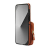 For Samsung Galaxy Z Flip6 AwQuer Crossbody Zipper Wallet Bag Litchi Leather Phone Case(Brown)