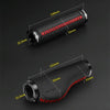 PROMEND Mountain Bicycle Sponge Leather Anti-Skid Grip Ergonomic Handle(Black red line)