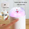500ml Snowman Humidifier USB Desktop Large Capacity Colorful Ambient Light Air Humidifier()