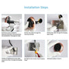 4.5" Smart Peephole Viewer Camera, 3MP HD, Night Vision, Motion Detection