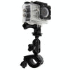 360 Degrees Rotation Bicycle Motorcycle Holder Handlebar Mount with Screw & Tripod Adapter for PULUZ Action Sports Cameras Jaws Flex Clamp Mount for GoPro, Insta360, DJI and Other Action Cameras