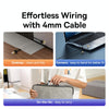 Baseus PCWL-A105 High Speed CAT7 10Gigabit Ethernet Slender Cable, Length:0.5m(Black)
