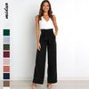 Women Suit Trousers Casual Versatile Wide Leg Trousers Temperament Commuter Pants, Size: S(Tibetan Blue)