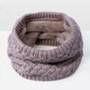 Winter Plus Velvet Thicken Warm Pullover Knit Scarf, Size:47 x 22cm(Coffee)