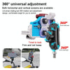 MOTOSLG Crab Motorcycle Phone Clamp Bracket M10 Ballhead Mount(Blue White Red)