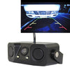PZ-451 Car Camera LED Lights Parking Sensor 3 in 1  Night Vision Camera Monitor with Buzzer,DC 12V, 720 x 504 pixels,Lens Angle:120 degree