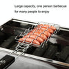 FOREST MASTER KW3008 Barbecue Sausage Stainless Steel Grill Mesh Outdoor Grill Barbecue Clip