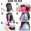 10 PCS Chemical Fiber Wig One-Step Gradient Color Single Card Wig, Stretched Length:24inches(33#)