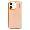 For iPhone 12 Soft Sandy Skin Feel Translucent PC Phone Case(Orange)