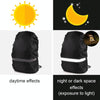 Reflective Light Waterproof Dustproof Backpack Rain Cover Portable Ultralight Shoulder Bag Protect Cover, Size:XS(Black)