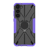 For Samsung Galaxy S23+ 5G Armor Bear Shockproof PC + TPU Phone Case with Ring(Purple)