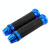 1pair 22mm Motorcycle Universal Handlebar Rubber Cover Oiler CNC Modified Handlebar Grips(Blue)