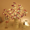 Butterfly Orchid Chandelier Room Bedroom Decoration Vase Lamp(Purple)