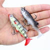 5 PCS Fish-Bait Road Sub-Bait Lead Fish With Single Hook And Three Anchor Hook Bait, Specification: 8cm 14g(Green)