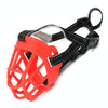 Silicone Dog Muzzle, Breathable Mesh, No.1 (Red)