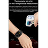 TK10 1.91 inch IP68 Waterproof Leather Band Smart Watch Supports AI Medical Diagnosis/ Blood Oxygen / Body Temperature Monitoring(Brown)