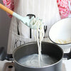 kn082 11 in 1 Wooden Handle Silicone Kitchen Tool Set with Storage Bucket(Black)