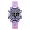 JNEW A380-86576 Student Cartoon Flamingo Waterproof Luminous Multifunction LED Electronic Watch(Light Purple)