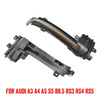 1 Pair For Audi A4 B8.5 Car Dynamic LED Turn Signal Light Rearview Mirror Flasher Water Blinker (Transparent Black)