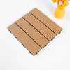 Outdoor Plastic Wood Waterproof Anti-corrosion Splicing Floor(Apricot Yellow)