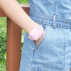 TA-4 10ml Portable Outdoor Silicone Alcohol Liquid Soap Handwashing Fluid Sunscreen Cream Split Bracelet Watch Wristband Sub-packing Box(Pink)