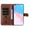 For Huawei nova 8i / Honor 50 Lite Calf Texture Zipper Horizontal Flip Leather Phone Case(Brown)