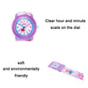 JNEW A369-86366 Children Waterproof Time Cognitive Cartoon Quartz Watch(Butterfly Manor)