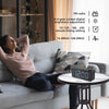 RGB Color Changing LED Digital Alarm Clock with FM Radio Built-in 8 Natural Music(Black)