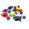 100pcs PVC Drip Cartoon Transportation Cave Shoes Buckle Hand Ring Decorative Accessories(Style Random Delivery)