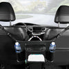 Car Seat Storage Net Pocket Car Storage Bag Multi-Function Suspended Storage Bag, Colour: Simple Black White Line
