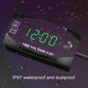 Motorcycle Multi-functional 2 in 1 Digital Display Voltmeter + Electronic Clock, 6-30V IP67 (Green Light)