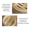 Bamboo Bun Steamer Food Veggie Steamer Basket, Size: 27cm Cage