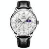 OLEVS 2893 Men Multifunctional Business Quartz Watch(Black + White)