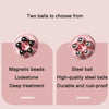 Inner Leg Exercise Muscle Relaxation Abdominal Shaping Roller Massager, Color: Pink Steel Ball Box