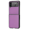 For Samsung Galaxy Z Flip3 5G Litchi Texture Phone Case(Purple)