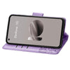 For Asus Zenfone 10 Butterfly Love Flower Embossed Leather Phone Case(Lavender)